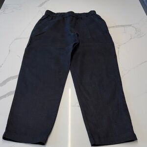 Eileen Fisher organic linen lantern pants with elastic waist cotton